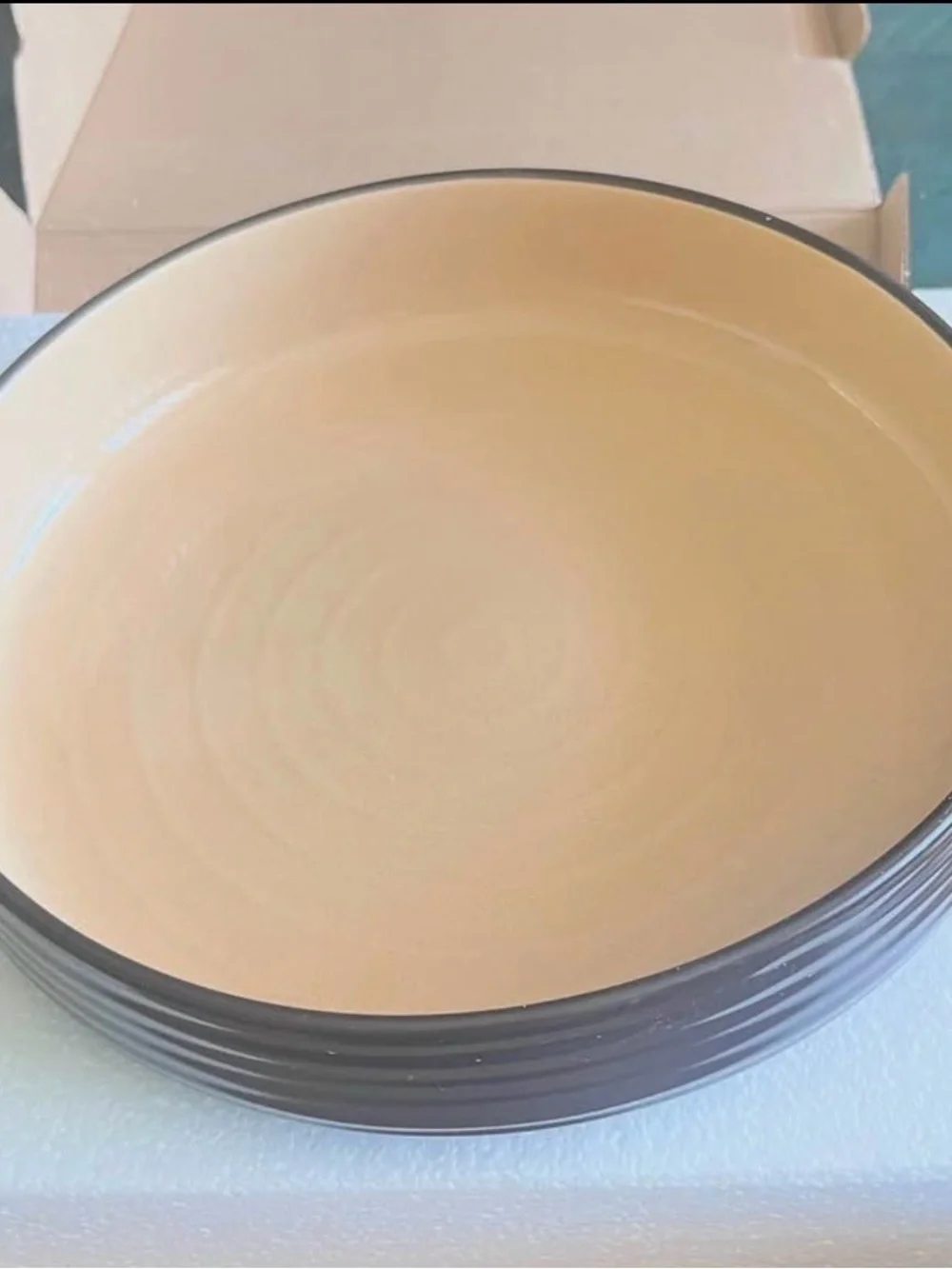Tastefully Simple Round Ceramic Baking Dish